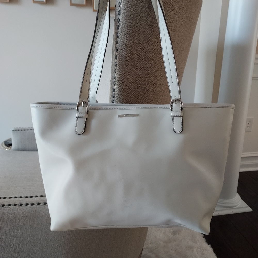 WHITE NINE WEST TOTE BAG